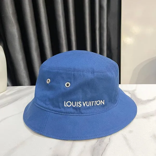 Mũ Nam Louis Vuitton LV Essential Reversible Bucket Hat Monogram Màu Xanh Denim - Mũ nón - Vua Hàng Hiệu