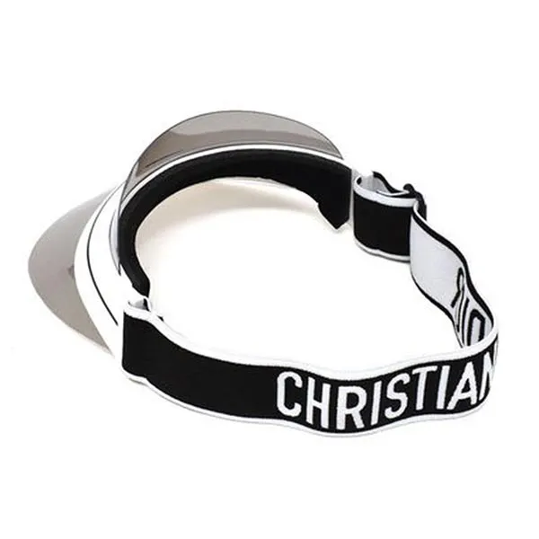 Mũ Nữ Christian Dior Club 1 Visor Màu Trắng Đen - Mũ nón - Vua Hàng Hiệu