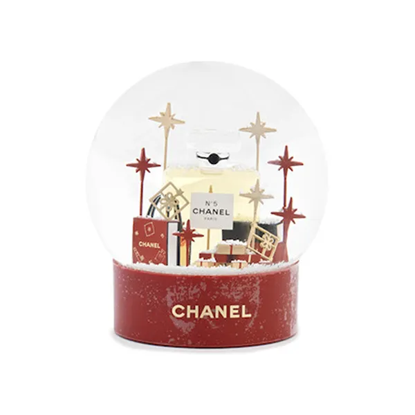 Mô Hình Quả Cầu Chanel Beauté Red VIP Snow Globe Màu Đỏ - Đồ chơi mô hình - Vua Hàng Hiệu