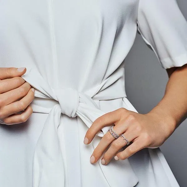 Nhẫn Nữ Pandora Moments Silver Ring Small Stone Crown 197087CZ Màu Bạc Size 50