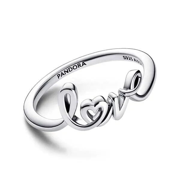 Nhẫn Pandora Handwritten Love Ring 193058C00 Màu Bạc - Trang sức - Vua Hàng Hiệu