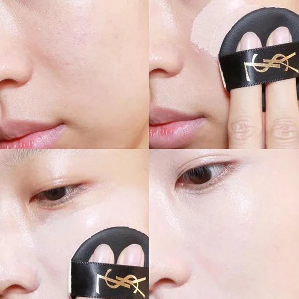 Phấn Nước Mini Yves Saint Laurent YSL Le Cushion Encre De Peau Luminous Matte Tone 20 5g ( Vỏ Da Đen)