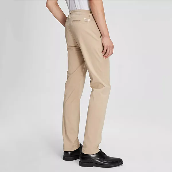 Quần Dài Nam Calvin Klein CK Slim Fit Signature Chino 40QP618 230 Màu Be Nhạt Size 32 - Thời trang - Vua Hàng Hiệu