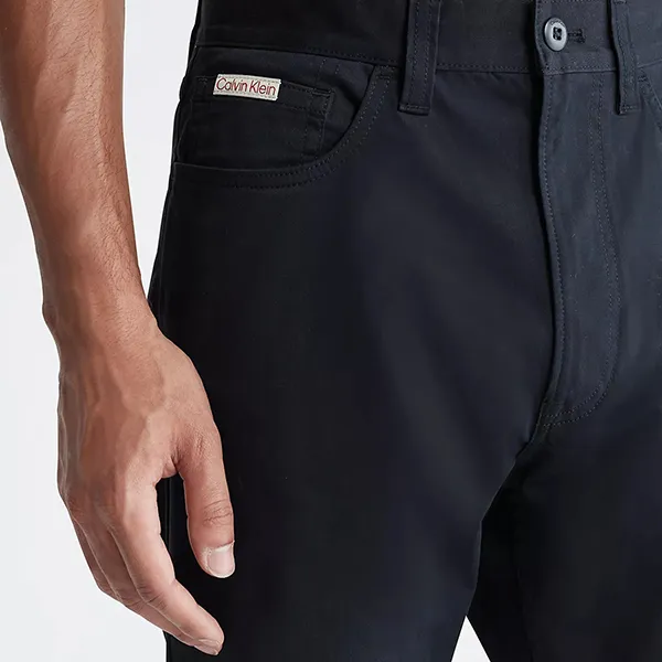 Quần Dài Nam Calvin Klein CK Straight Fit Signature 5-Pocket Chino Pants 40LP622 001 Màu Đen Size 31 - Thời trang - Vua Hàng Hiệu