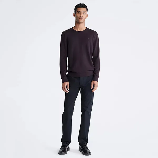 Quần Dài Nam Calvin Klein CK Straight Fit Signature 5-Pocket Chino Pants 40LP622 001 Màu Đen Size 31 - Thời trang - Vua Hàng Hiệu
