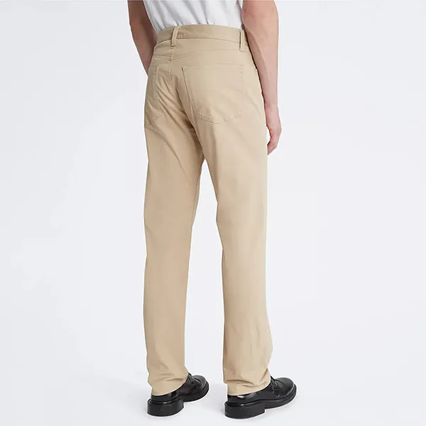 Quần Dài Nam Calvin Klein CK Straight Fit Signature 5-Pocket Chino Pants 40LP622 231 Màu Be Size 30 - Thời trang - Vua Hàng Hiệu