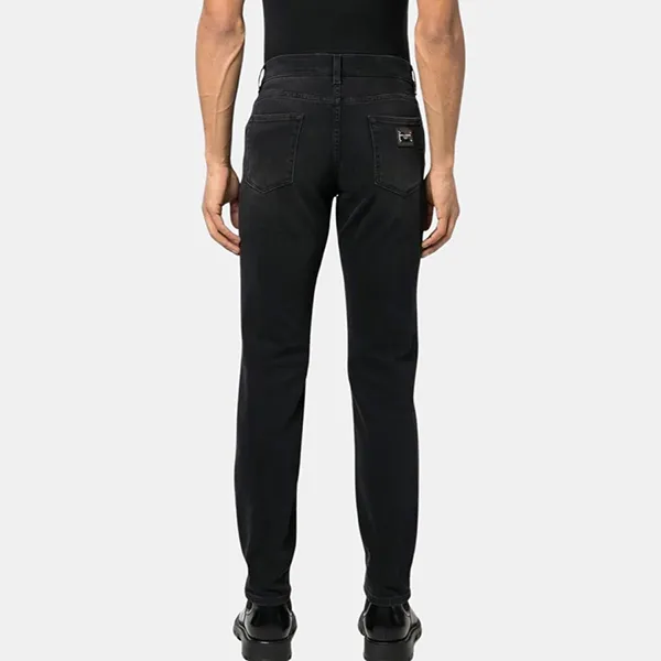 Quần Jean Nam Dolce & Gabbana D&G Dáng Slim GY07CD G8HW4 S9001 Màu Đen Size 44