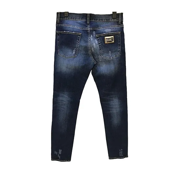 Quần Jean Nam Dolce & Gabbana D&G Skinny Tag Gold G8GV6 Màu Xanh Size 50 - Thời trang - Vua Hàng Hiệu