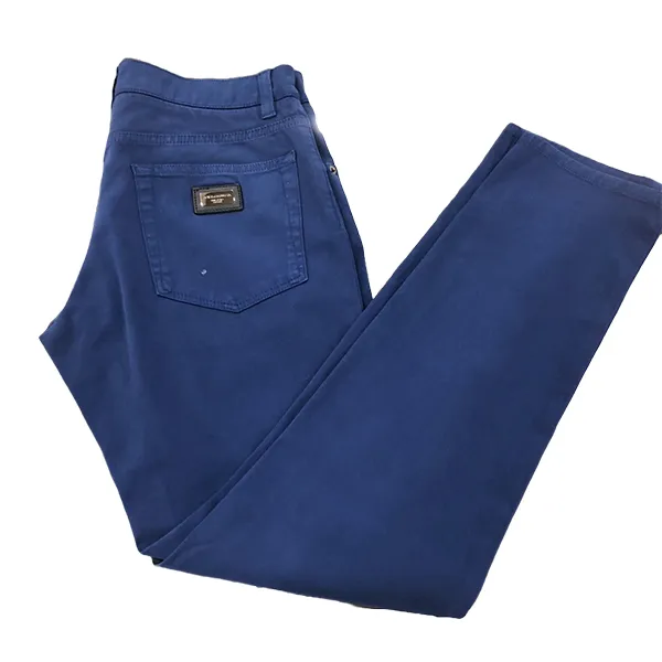 Quần Jean Nam Dolce & Gabbana D&G Tag Bạc GYD2LTG8Z87 Màu Xanh Size 44