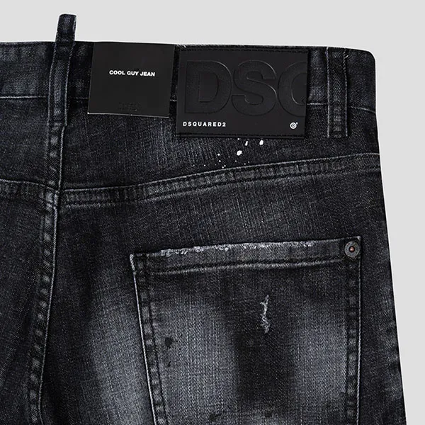 Quần Jean Nam Dsquared2 Black Denim Wash Cool Guy Fit S74LB1203 S30357 900 Màu Đen