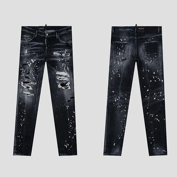 Quần Jean Nam Dsquared2 Black Diamond Wash Super Twinky Fit S74LB1388S30503900 Màu Đen