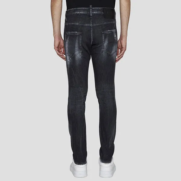 Quần Jean Nam Dsquared2 Black Wash Skater Fit S71LB1269 S30503 900 Màu Đen
