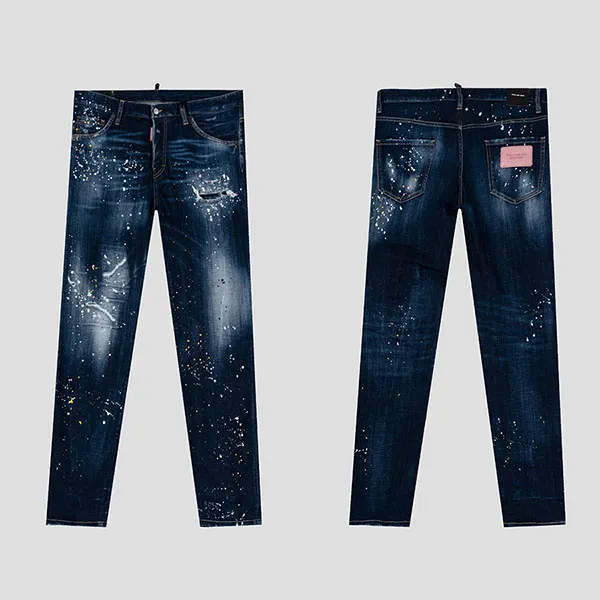 Quần Jean Nam Dsquared2 Dark Blue Spotted Wash Cool Guy Fit S74LB1341S30342470 Màu Xanh Đậm - Thời trang - Vua Hàng Hiệu