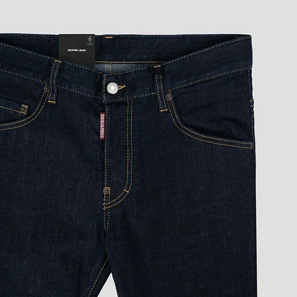 Quần Jean Nam Dsquared2 Dark Rince Wash Skater Fit S74LB1198 S30664 470 Màu Xanh Đậm Size 46 - Thời trang - Vua Hàng Hiệu