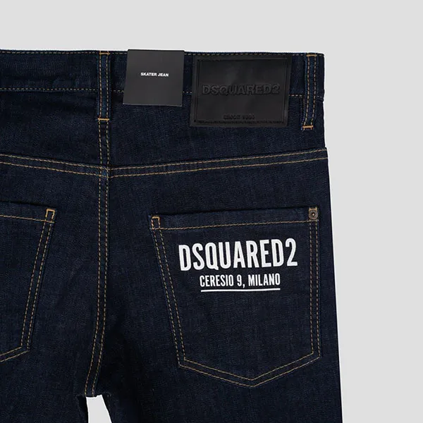 Quần Jean Nam Dsquared2 Dark Rince Wash Skater Fit S74LB1198 S30664 470 Màu Xanh Đậm Size 46 - Thời trang - Vua Hàng Hiệu