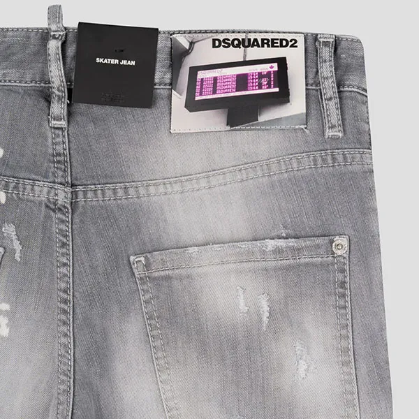 Quần Jean Nam Dsquared2 Grey Denim Wash Skater Fit S71LB1053 S30260 Màu Xám - Thời trang - Vua Hàng Hiệu