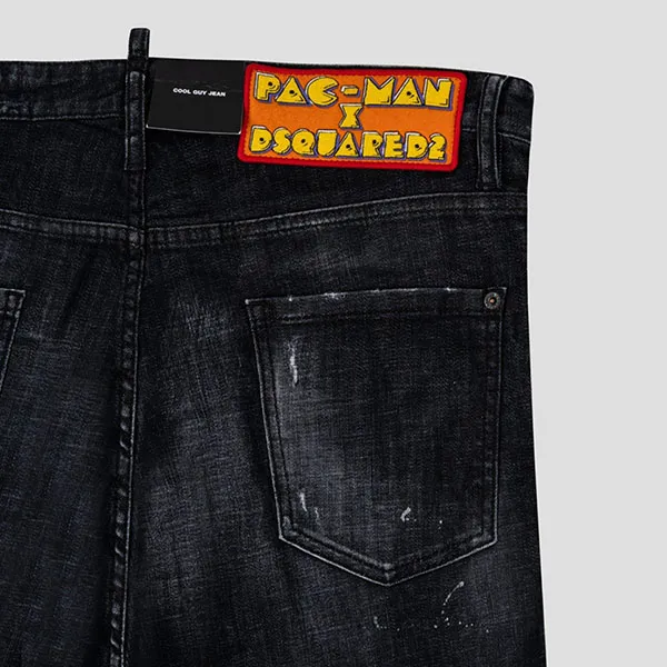 Quần Jean Nam Dsquared2 Pac Man Grey Wash Skater Fit S71LB1333 S30357 Màu Đen Xám