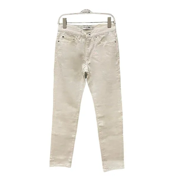 Quần Jean Nam Lacoste Men's Slim Fit Stretch Màu Trắng Size 30 - Thời trang - Vua Hàng Hiệu