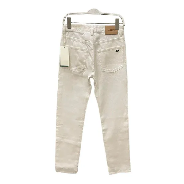 Quần Jean Nam Lacoste Men's Slim Fit Stretch Màu Trắng Size 30 - Thời trang - Vua Hàng Hiệu