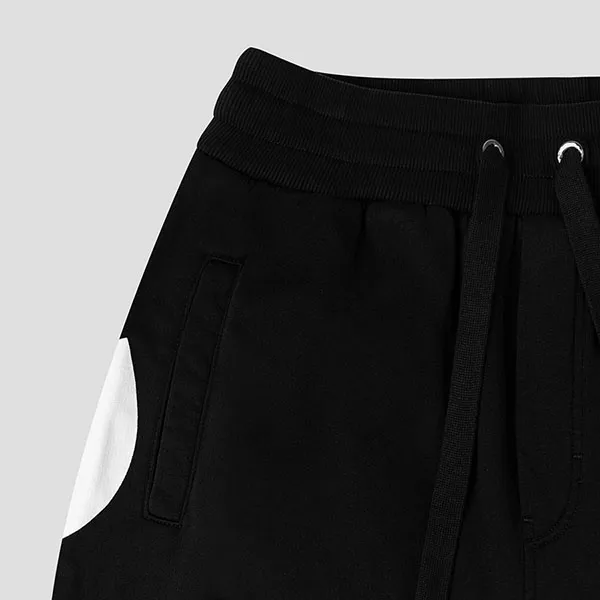 Quần Jogger Nam Dolce & Gabbana D&G Black With DG Logo Printed GVUYAT FU7DU N0000 Màu Đen Size 46