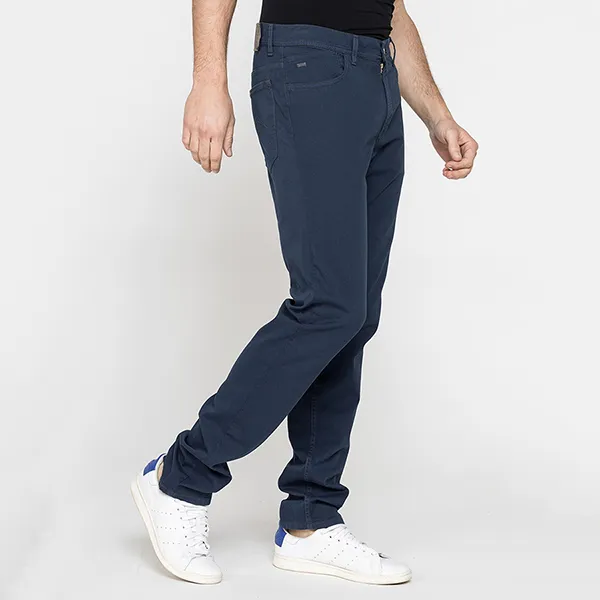 Quần Kaki Nam Carrera Jeans 5 Tasche Mod. 700 In Gabardina Leggera Stretch 7000942A_687T Màu Xanh Đậm Size US 31