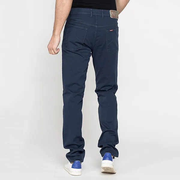 Quần Kaki Nam Carrera Jeans 5 Tasche Mod. 700 In Gabardina Leggera Stretch 7000942A_687T Màu Xanh Đậm Size US 31