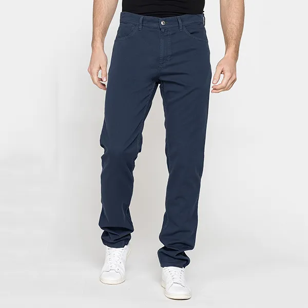 Quần Kaki Nam Carrera Jeans 5 Tasche Mod. 700 In Gabardina Leggera Stretch 7000942A_687T Màu Xanh Đậm Size US 31