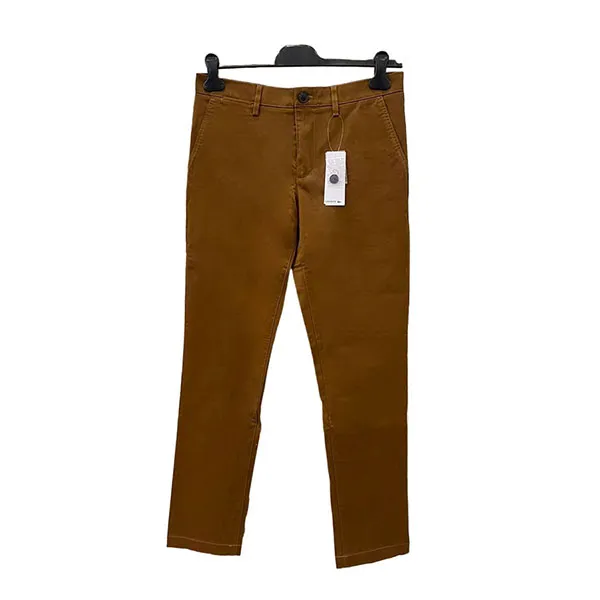 Quần Kaki Nam Lacoste Men's Slim Fit Brown Màu Nâu Size 32