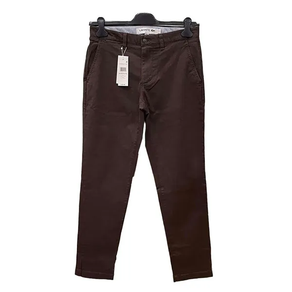 Quần Kaki Nam Lacoste Men's Slim Fit Màu Nâu - Thời trang - Vua Hàng Hiệu