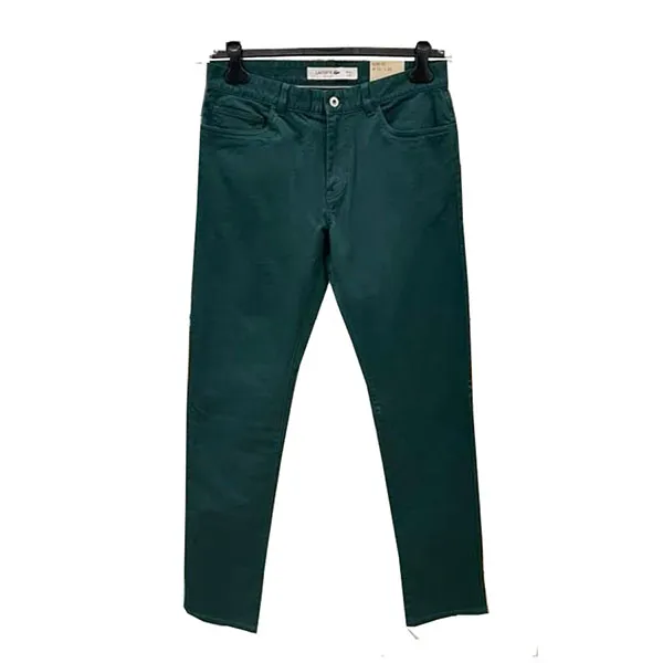 Quần Kaki Nam Lacoste Men's Slim Fit Màu Xanh Green Size 33 - 2