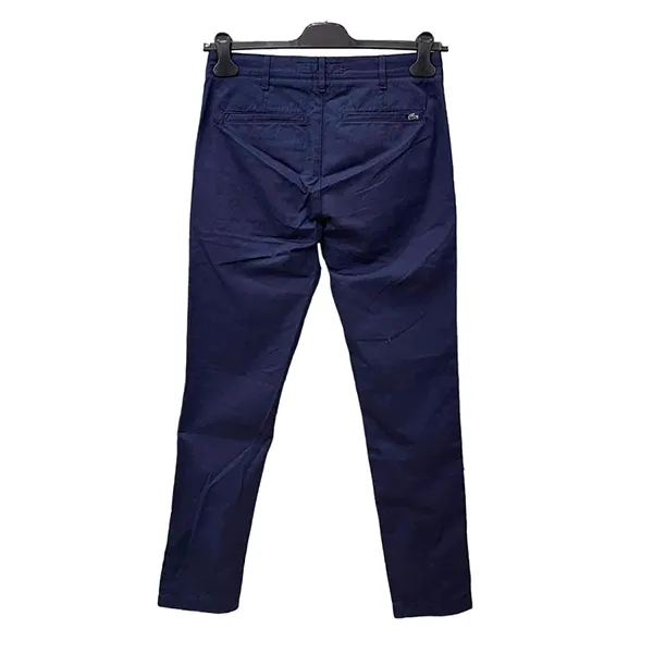 Quần Kaki Nam Lacoste Men's Slim Fit Màu Xanh Navy Size 30