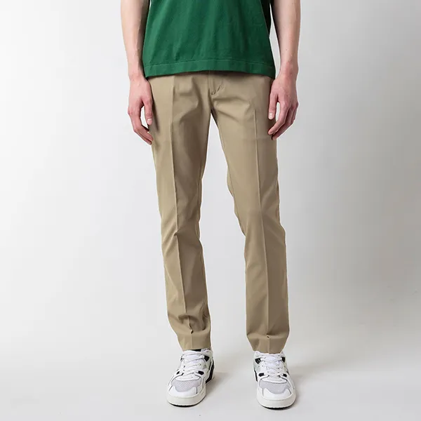 Quần Kaki Nam Lacoste Men's Slim Fit Oxford Pants HH707 - CB8 Màu Be Size 32
