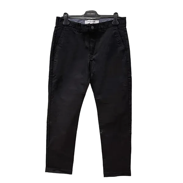 Quần Kaki Nam Lacoste Men's Textured Stretch Regular Fit Màu Đen Size 33 - Thời trang - Vua Hàng Hiệu
