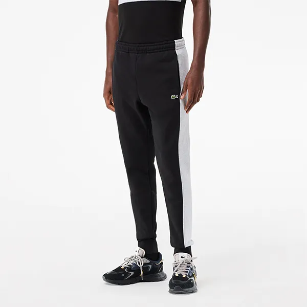 Quần Nỉ Nam Lacoste Colorblock Jogger Sweatpants XH1428 SNP Màu Đen Size 5
