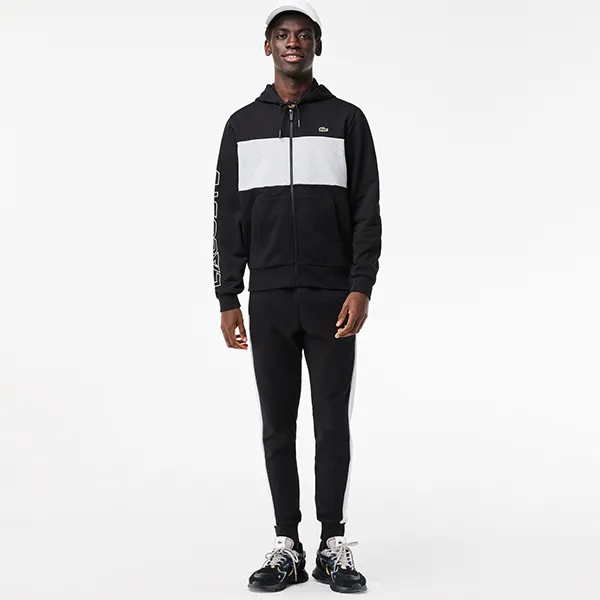 Quần Nỉ Nam Lacoste Colorblock Jogger Sweatpants XH1428 SNP Màu Đen Size 5