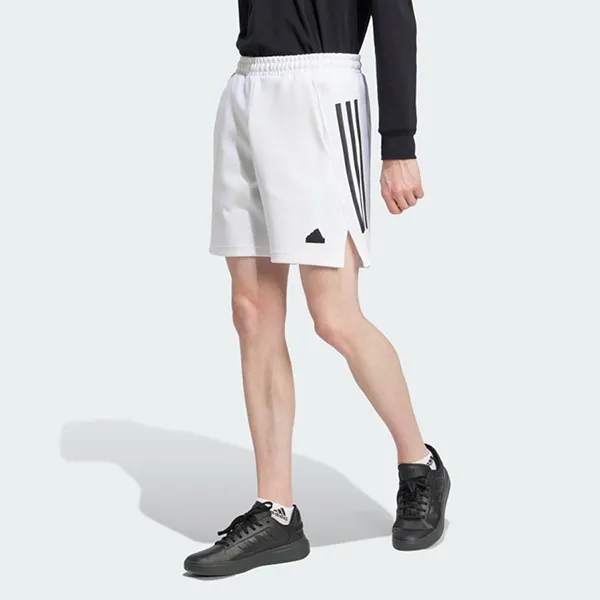 Quần Short Nam Adidas 3 Sọc Future Icons IJ6383 Màu Trắng Size L - Thời trang - Vua Hàng Hiệu