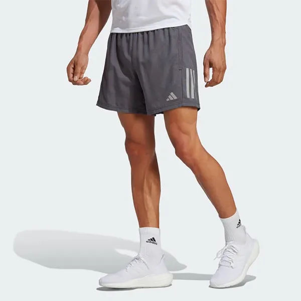 Quần Short Nam Adidas Own The Run HR6614 Màu Xám Đậm Size XS 7in