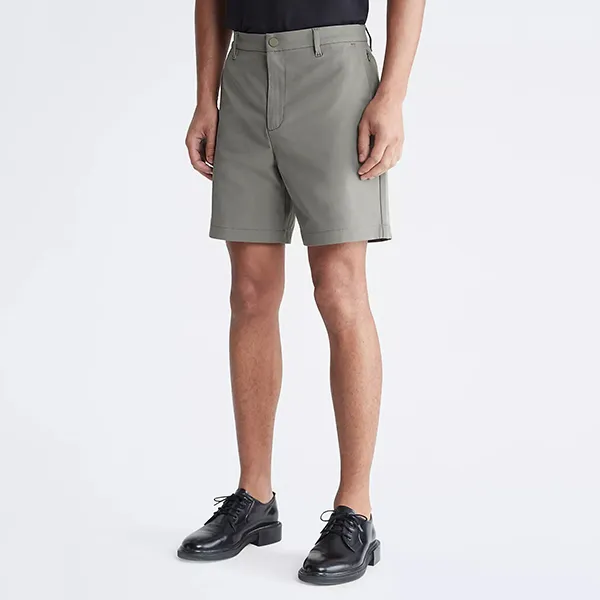 Quần Short Nam Calvin Klein CK Slim Fit Athletic Stretch 9-Inch 40QP613 251 Màu Xanh Olive Size 31 - Thời trang - Vua Hàng Hiệu