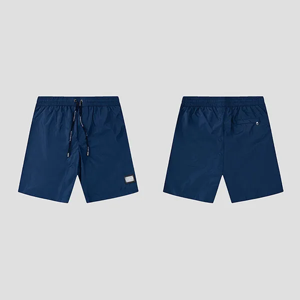 Quần Short Nam Dolce & Gabbana D&G Blue Navy Logo Plaque M4E45T/ONO06B0310 Màu Xanh Size 3