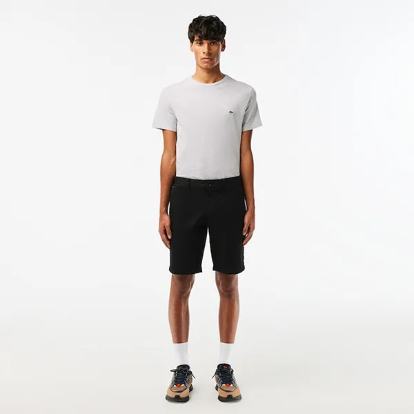 Quần Short Nam Lacoste Men's Slim Fit Stretch Cotton Bermuda FH2647 51 031 / FH9542 Màu Đen Size 32