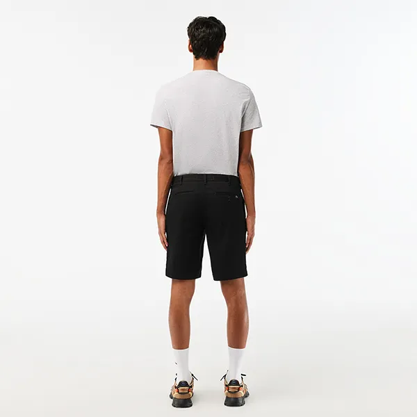 Quần Short Nam Lacoste Men's Slim Fit Stretch Cotton Bermuda FH2647 51 031 / FH9542 Màu Đen Size 32