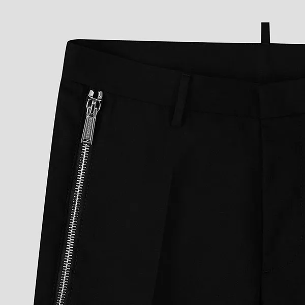 Quần Tây Nam Dsquared2 Black With Logo Printed S74KB0705S40320_900 Màu Đen Size 50 - Thời trang - Vua Hàng Hiệu