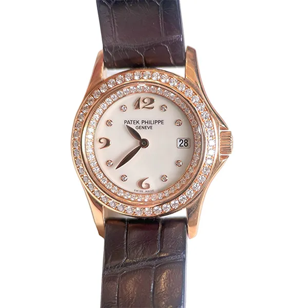 Đồng Hồ Nữ Patek Philippe Calatrava Màu Nâu
