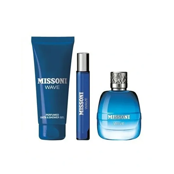 Set Nước Hoa Nam Missoni Wave Pour Homme (EDT 100ml + EDT 10ml + Sữa Tắm 150ml) - Nước hoa - Vua Hàng Hiệu