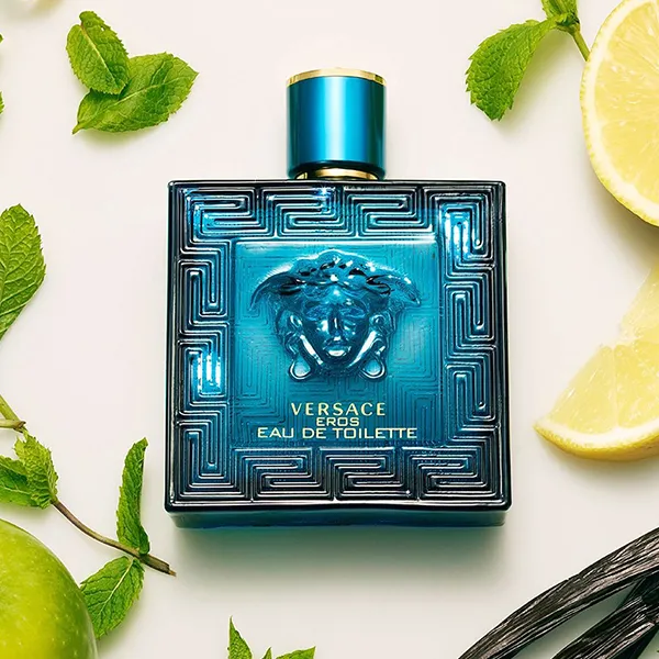 Set Nước Hoa Nam Versace Eros Man EDT Gift Set With Travel Bag 3 Món (100ml + 10ml +