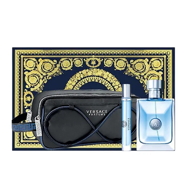 Set Nước Hoa Nam Versace Pour Homme Eau De Toilette (EDT 100ml + EDT 10ml + Túi)