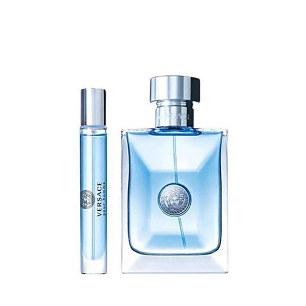 Set Nước Hoa Nam Versace Pour Homme Eau De Toilette (EDT 100ml + EDT 10ml + Túi)
