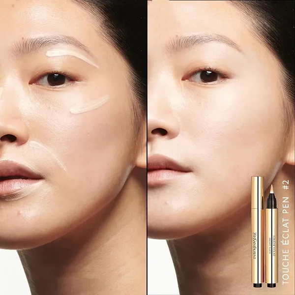 Set Son Môi + Che Khuyết Điểm Yves Saint Laurent YSL Touche Eclat ( Son YSL 01 Mini + YSL Touche Eclat Radiant Touch N2)