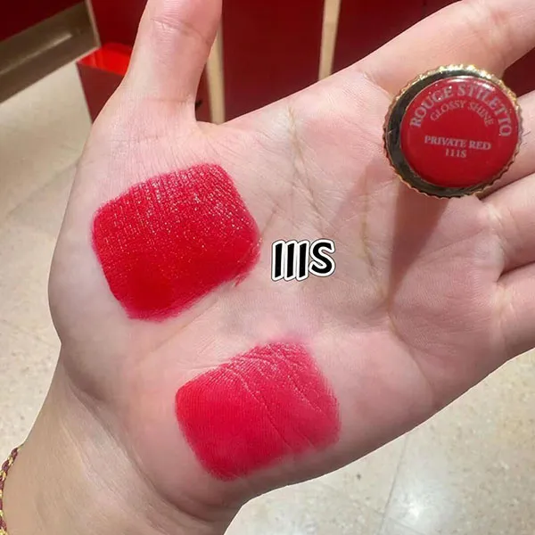 Son Christian Louboutin Rouge Stiletto Glossy Shineshine Lipstick Private Red 111S Màu Đỏ Hồng - Son Môi - Vua Hàng Hiệu