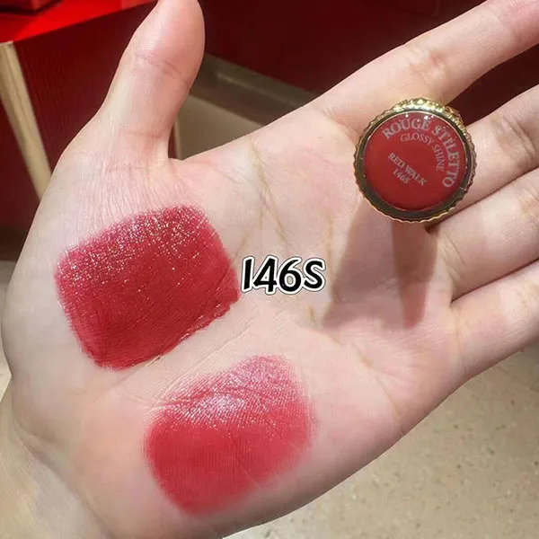 Son Christian Louboutin Rouge Stiletto Glossy Shineshine Lipstick Red Walk 146S Màu Đỏ